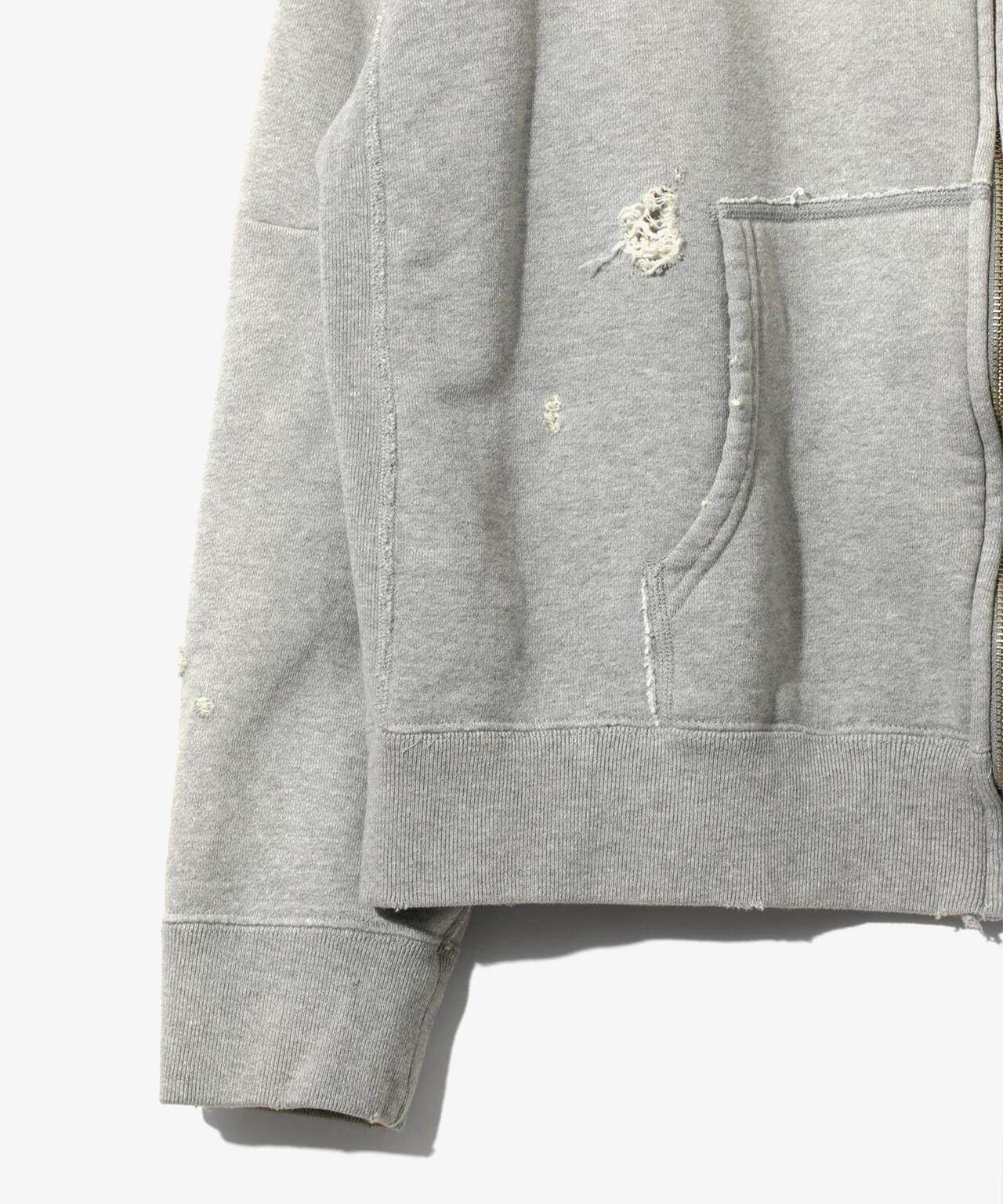 NEEDLES DECONSTRUCTED ZIPPED SWEAT 衛衣