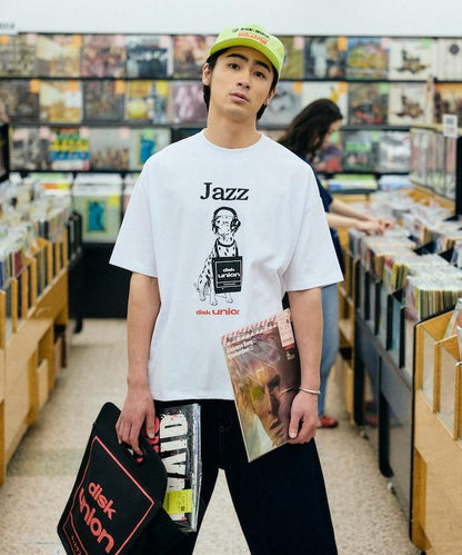 diskunion×FREAK'S STORE 聯名 寬鬆 斑點狗印花 圓領T恤