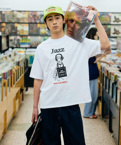 diskunion×FREAK'S STORE 聯名 寬鬆 斑點狗印花 圓領T恤