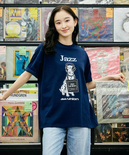 diskunion×FREAK'S STORE 聯名 寬鬆 斑點狗印花 圓領T恤