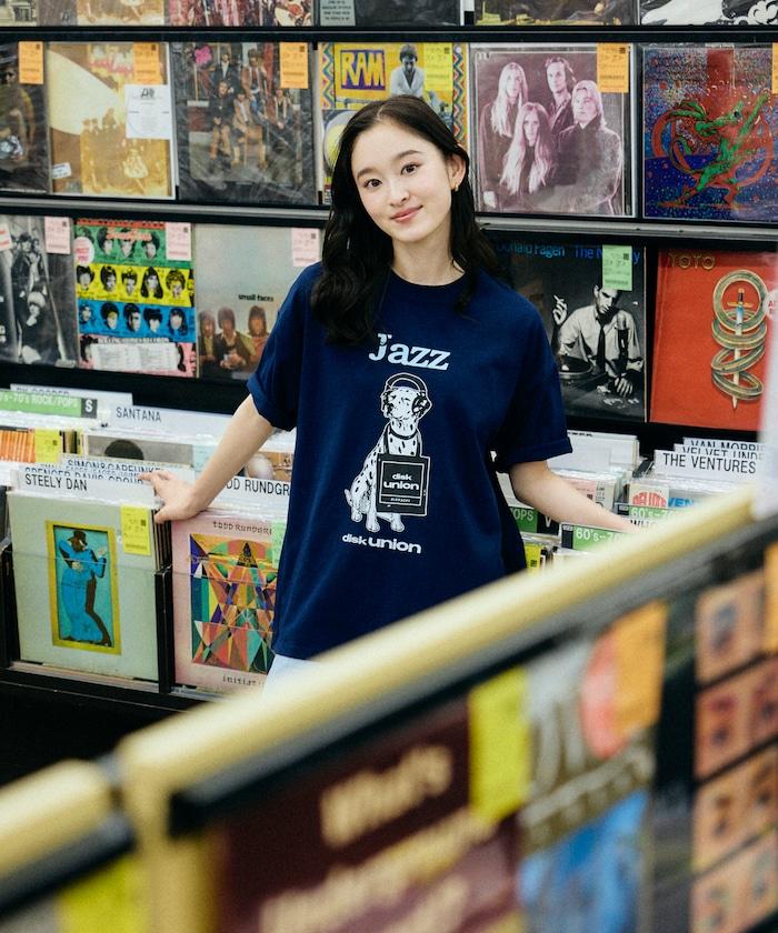diskunion×FREAK'S STORE 聯名 寬鬆 斑點狗印花 圓領T恤
