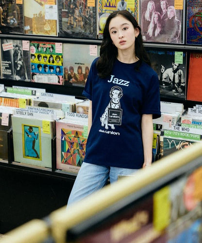 diskunion×FREAK'S STORE 聯名 寬鬆 斑點狗印花 圓領T恤