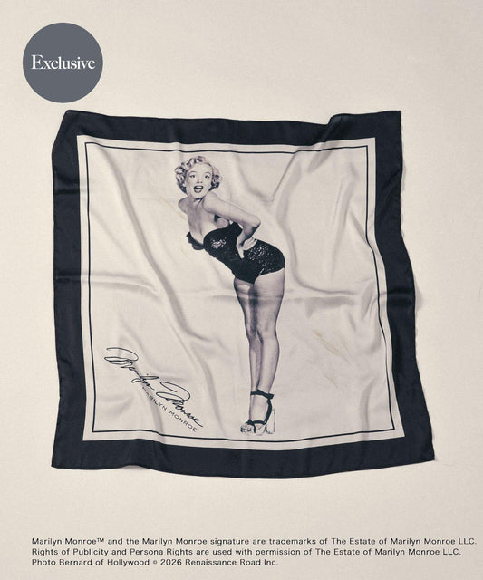 MARILYNMONROE×SENSE OF PLACE  印花絲巾