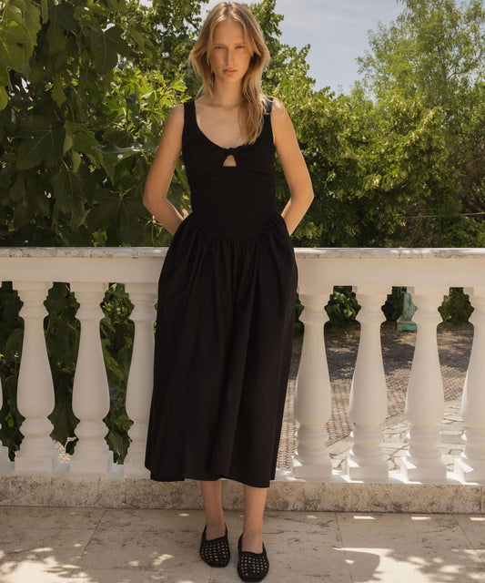 ESTHE RIB POPLIN 連衣裙