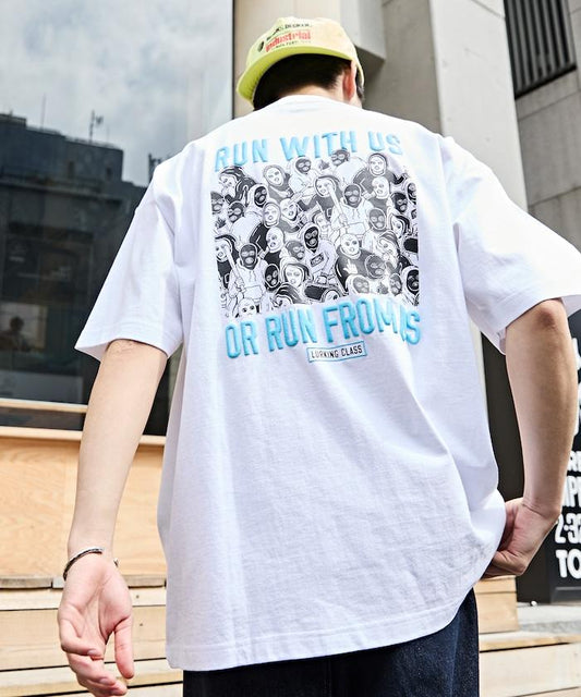 LURKING CLASS×FREAK'S STORE 聯名 做舊印花 T恤 RUN WITH US