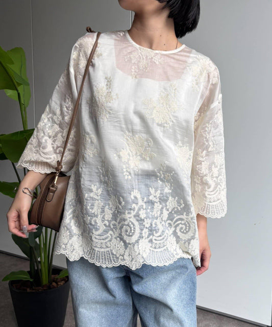 Scallop Lace Blouse