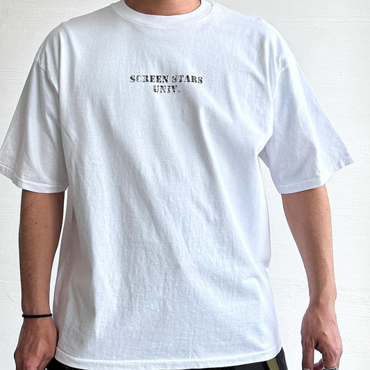 ステンシルロゴTシャツ / Stencil logo T-shirt 半袖 プリントT SCREEN STARS BEST カレッジロゴ メンズ レディース (2622-SSWB5)