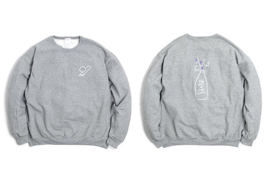 "湯淺醤油 × RAY COAL × Kurry" JERZEES SWEAT CREW - HEATHE GRAY ("湯淺醤油 × RAY COAL × Kurry" JERZEES SWEAT CREW)