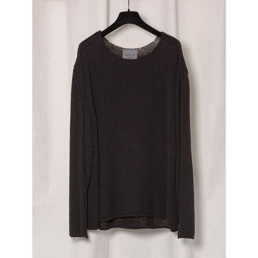 GABRIELA COLL GARMENTS | ガブリエラ コール ガーメンツ S18 NO.317 COTTON CASHMERE KNITTED TOP BLACK (S17-317)  (S17-317)