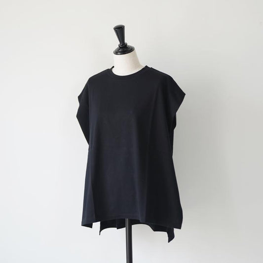 MANON (マノン) | IN TUCK FRENCH SLEEVE SHT (beige/olive/charcoal) | トップス 定番 フレンチスリーブ シャツ (mnn-c-113)