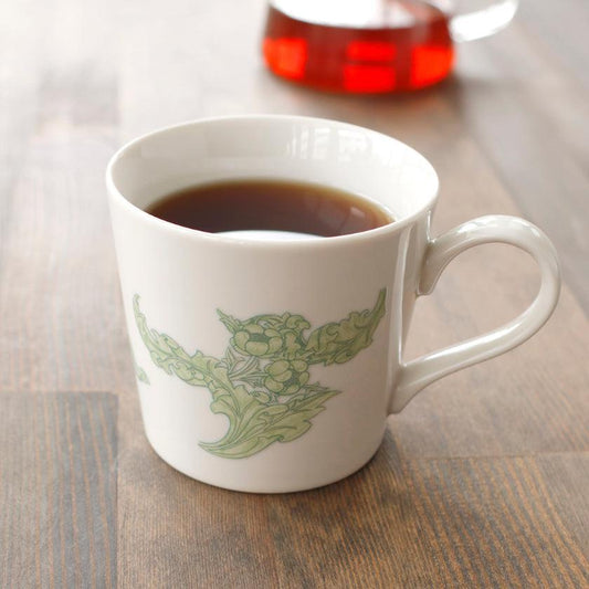 溫感 植物圖案 皇帝 美濃燒陶瓷 馬克杯