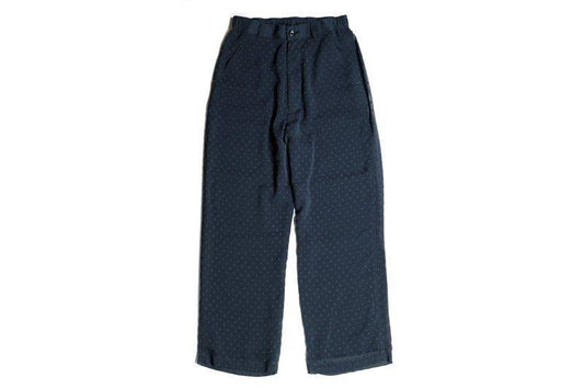 SEVEN BY SEVEN EASY TYPE SHEER TROUSERS -DOT PATTERN INDIAN KHADI- (SEVEN BY SEVEN)