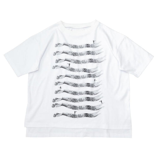 LAST ONE【50%off】michirico (ミチリコ)／Hand with ribbon T -White (MR25SS-07-White)