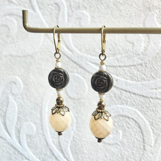 【Sleeplesschilds】(no.4107)ピアス(薔薇)