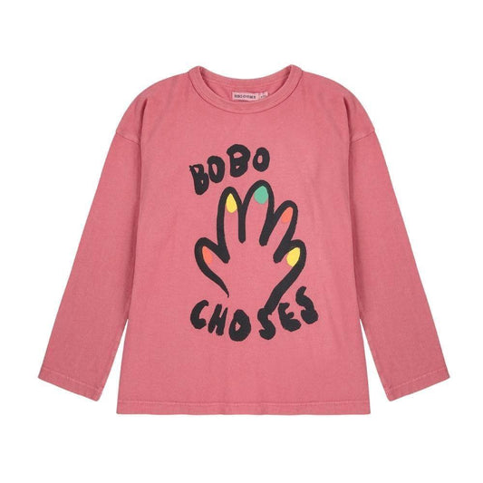 【50%off】BOBO CHOSES（ボボ・ショーズ）／High Five T-shirt LONG SLEEVE (BO25AW1-B225AC007)