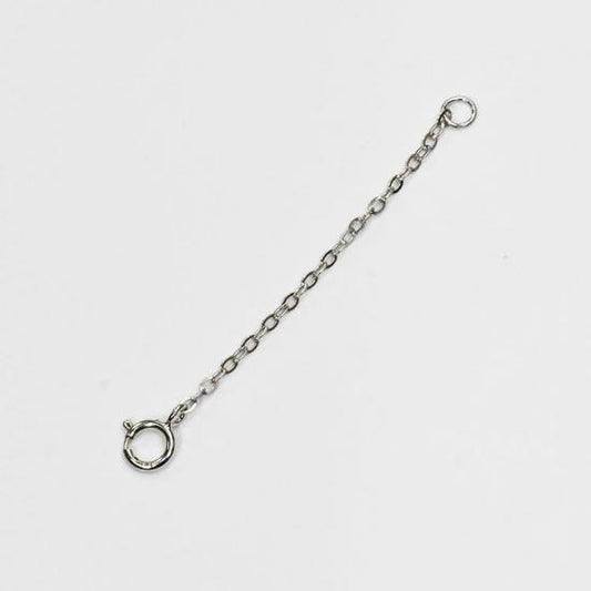 ネックレス用アジャスター プラチナカラー 5cm ネックレス延長パーツ シルバー925 アジャスターチェーン (CUTE-MOR-AJT-50-PT)