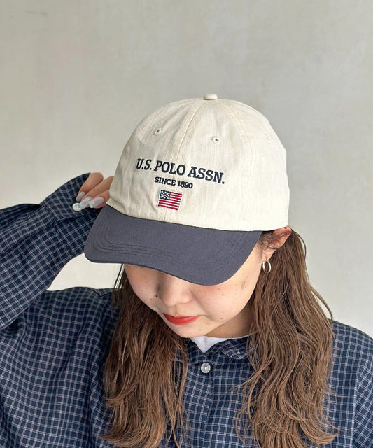 【U.S. POLO ASSN.】星條旗鴨舌帽