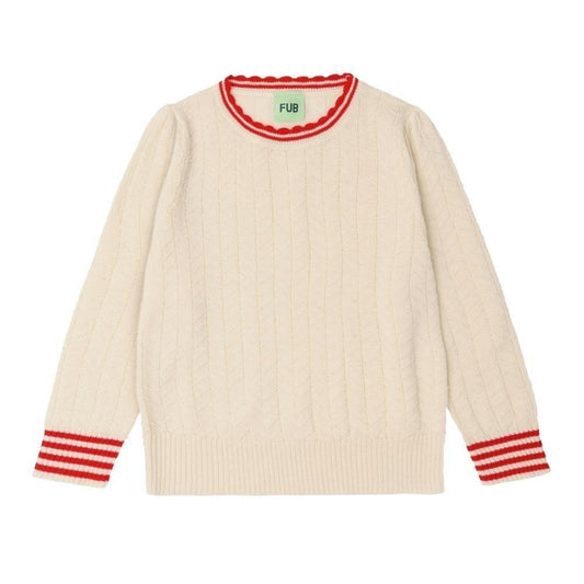 【40%off】FUB（ファブ）／Zigzag Blouse - ECRU (FUB-25AW-480710611-ECR)