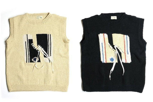niche.MacMahon Knitting Mills - CREW NECK VEST - SNEAKER (niche.MacMahon Knitting Mills)