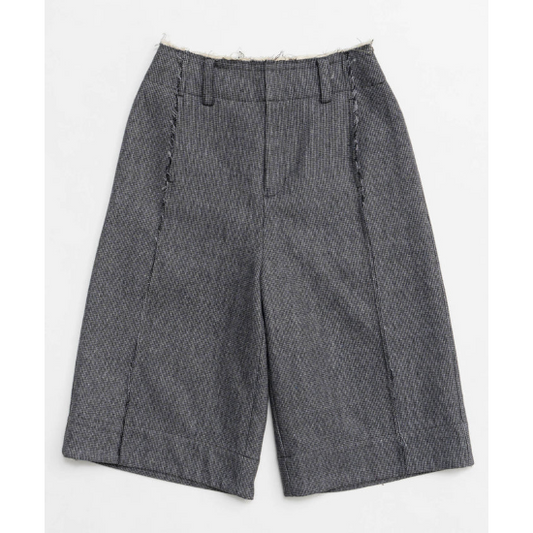 MAISON SPECIAL 【メゾンスペシャル】 Wool Wide Shorts GRAY (21242465208) (21242465208)