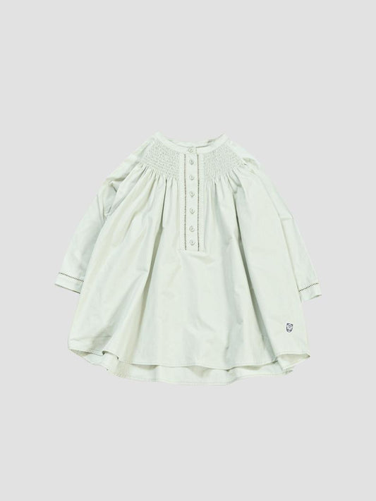 蜂窩抽褶設計 上衣 Smocking gather blouse MINT