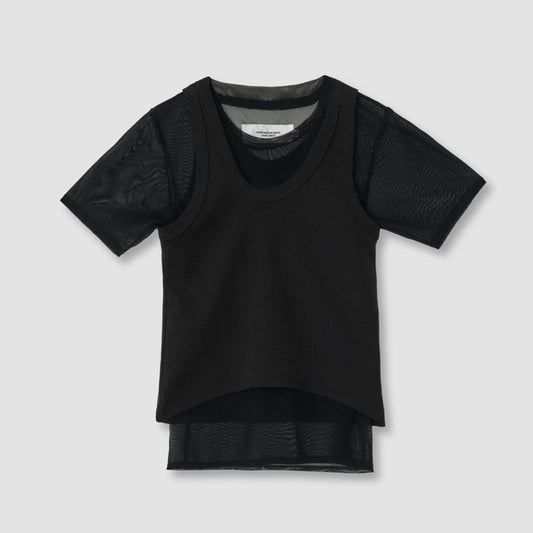 SHORT SLEEVE WITH TANK LAYERED PULLOVER(17c) (JANE SMITH)