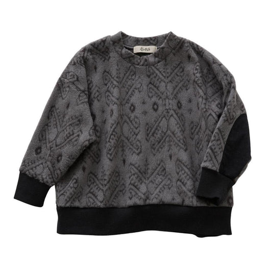 LAST ONE【50%off】eLfinFolk（エルフィンフォルク）／Snow Jacquard Pullover - gray (25AW-elf-252J08/J09-gray)