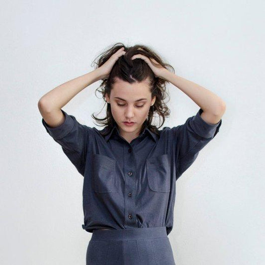 CEREMONY | Button up shirt (charcoal grey) | トップス (pa134167101)