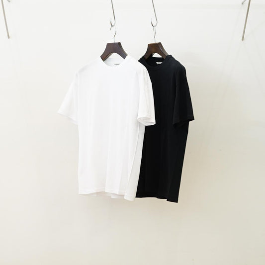 AURALEE (オーラリー) Seamless Crew Neck Tee(A00T01ST) /White/Black