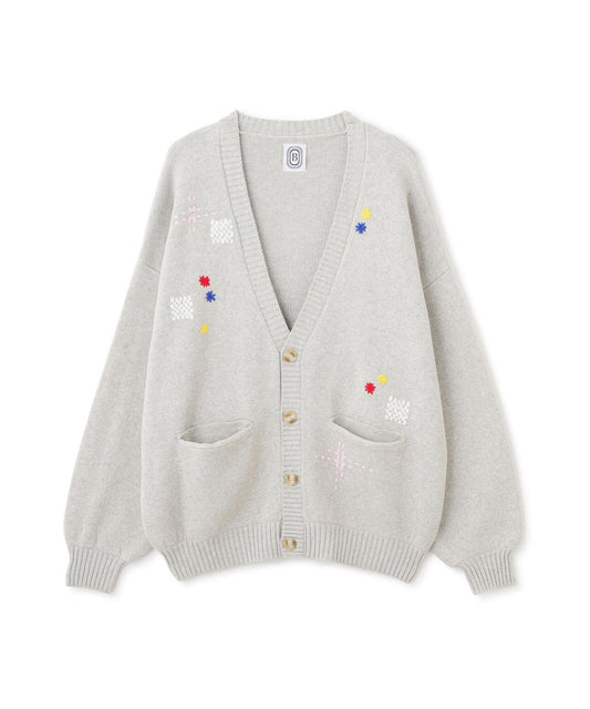 B omnivore/ビーオムニボー HAND STITCH CARDIGAN 手工縫線針織開衫