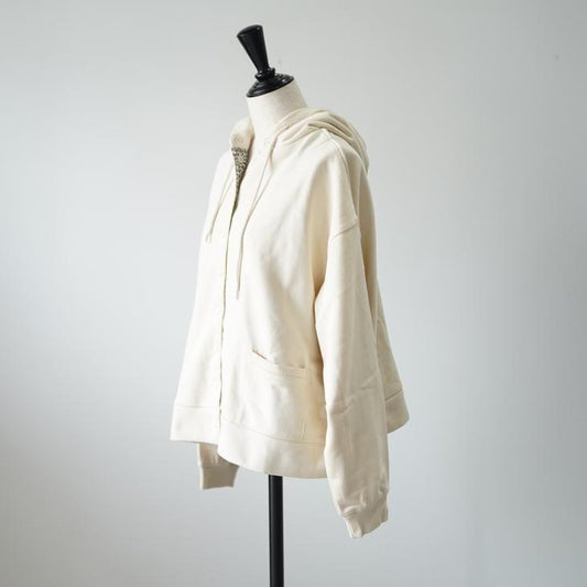 sosotto (ソソット) | 裡毛見返しLIBERTY裾ジャケット (off white x sleeping rose) | リバティ パーカー (42551314-off)
