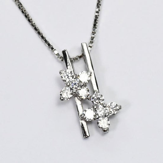 侍ダイヤモンド 天然ダイヤモンド スウィートテンネックレス 「スウィートフラワー3」 0.2ct H&C G～Iカラー VS～SIクラス (SD-N-0042)