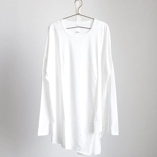 【albino】<br>臺形スリット入りアシンメトリーカットソー (11017)
