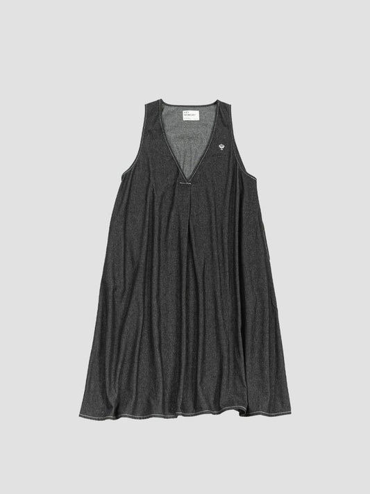 V領款 Vneck jumper skirt BLACK 揹帶連衣裙