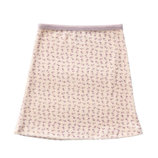 Soor Ploom（ソーアプルーム）／MALL SKIRT - CHICWEED PRINT, PANSY (SPEC124-MALLSKIRCWP-SS26-ESSENTIALS)