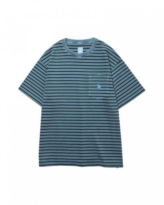 Liberaiders®︎<br>PIGMENT DYED STRIPED S/S SHIRT (736072601)