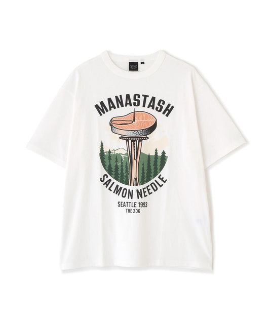MANASTASH/マナスタッシュ/SALMON NEEDLE TEE EC限定商品