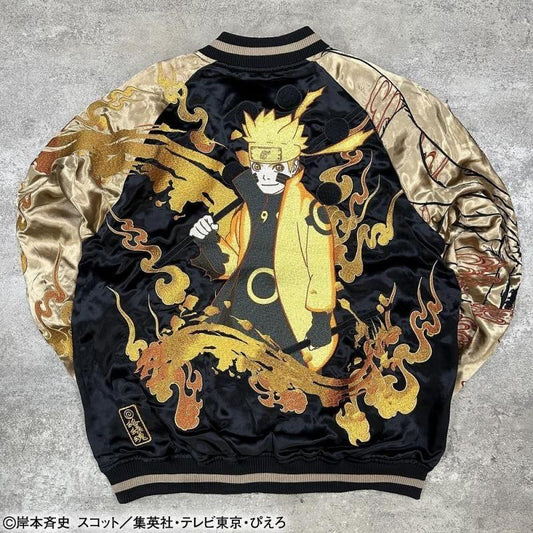 NARUTO×絡繰魂 ナルト 六道仙人モード リバ-シブル スカジャン (252010)
