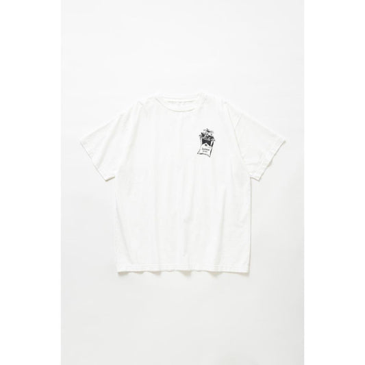 LASTMAN 【ラストマン】 CT16 PRINTED TEE -TABACO- WHITE (LM-S25-0000-045)  (LM-S25-0000-045)