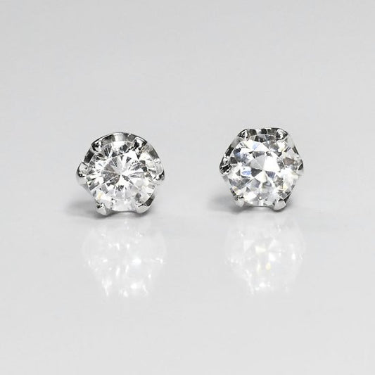 侍ダイヤモンド 天然ダイヤモンド スタッドピアス 「ソリティア2」 0.2ct H&C G～Iカラー VS～SIクラス 一粒 (SD-E-0002)