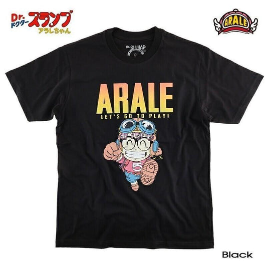 ドクタースランプ アラレちゃん（阿拉蕾） アラレちゃん T恤 eplus1213 BLACK (CT7564)