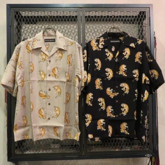 TIM LEHI  × WACKOMARIA   HAWAIIAN SHIRT S/S(TYPE-2) (26SS-WMS-HI04 )
