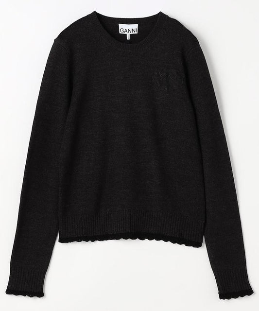 Lace Wool Crewneck