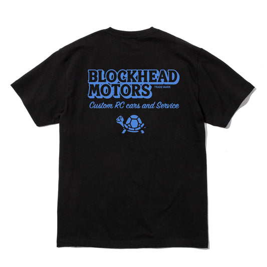 BLOCKHEAD MOTORS 基礎款 黑色/藍色 T恤
