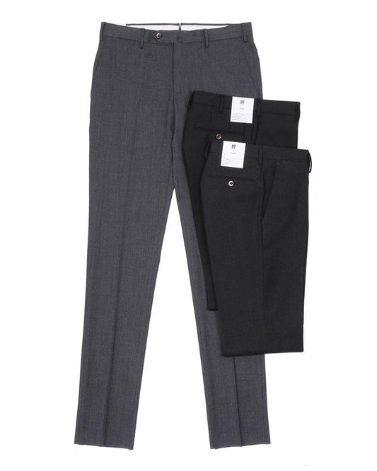 【PT TORINO】<br>"BUSINESS"テクノウールノープリーツパンツ (01-COVS01Z00CL1 PO36)