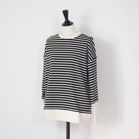 DIARIES (ダイアリーズ) | STRIPED PULLOVER (black/navy) | トップス シンプル  プルオーバー (ka72417)