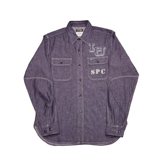 COLIMBO(コリンボ) Hillhead 工作襯衫 長袖 "Langford Unity Launch Facility" 藍靛藍【ZZ-0307】 (ZZ-0307)