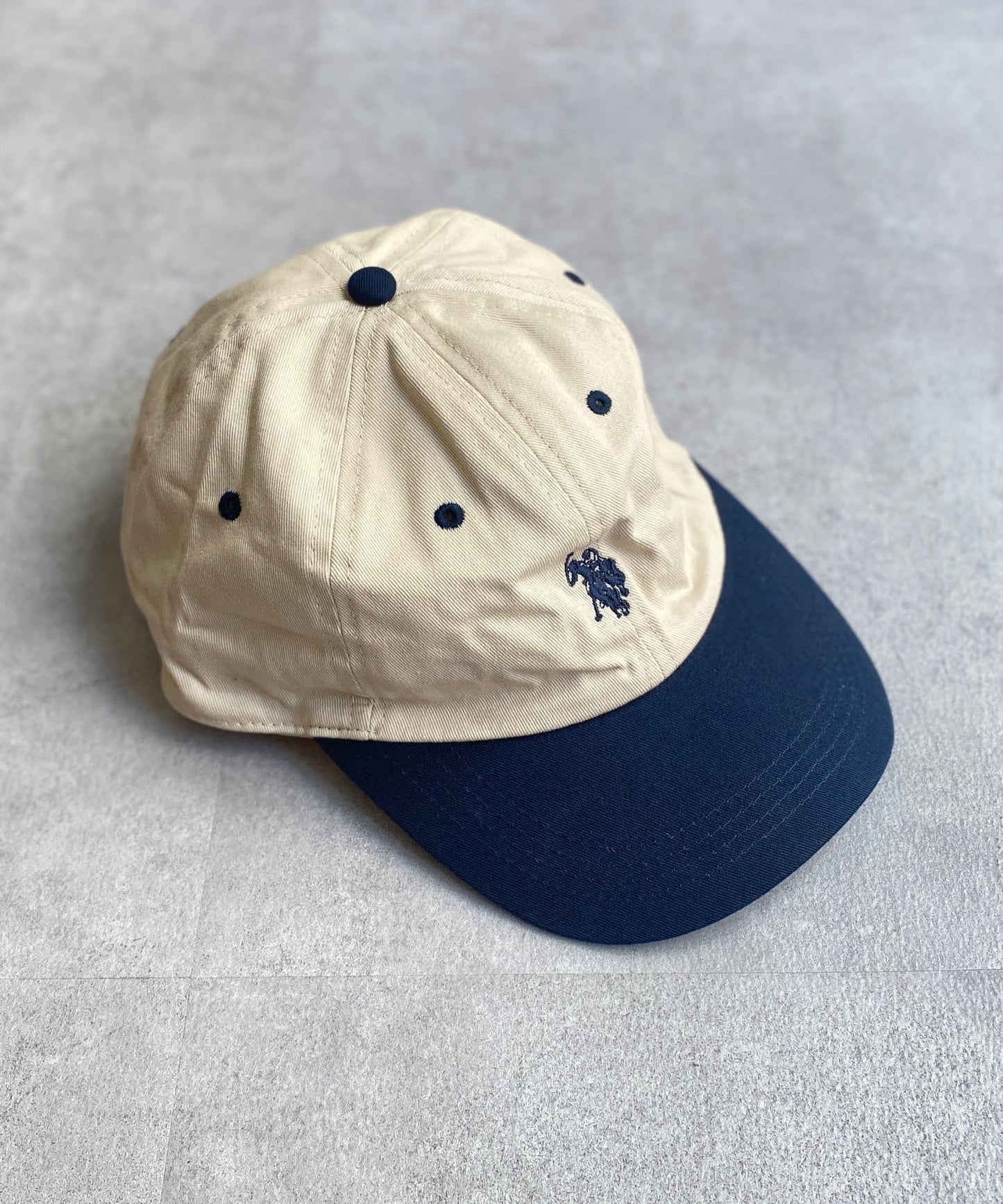 【U.S. POLO ASSN.】 1點刺繡帆布帽