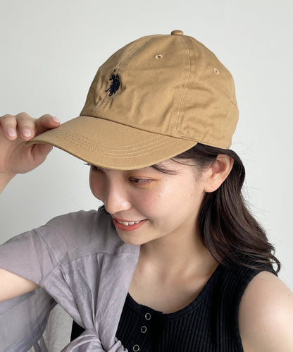 【U.S. POLO ASSN.】 1點刺繡帆布帽