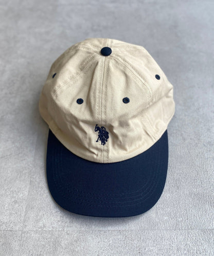 【U.S. POLO ASSN.】 1點刺繡帆布帽